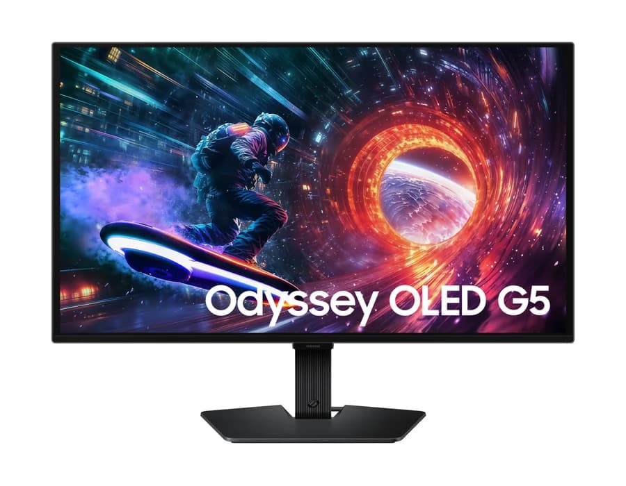 Samsung 68.5 cm (27) Odyssey QD-OLED G5 Gaming Monitor with 180 Hz refresh rate and 0.03ms response time – Black – LS27FG502SWXXL