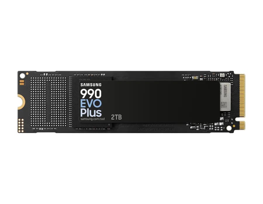 Samsung 990 EVO Plus PCIe 4.0 NVMe M.2 SSD (2 TB) – Black – MZ-V9S2T0BW
