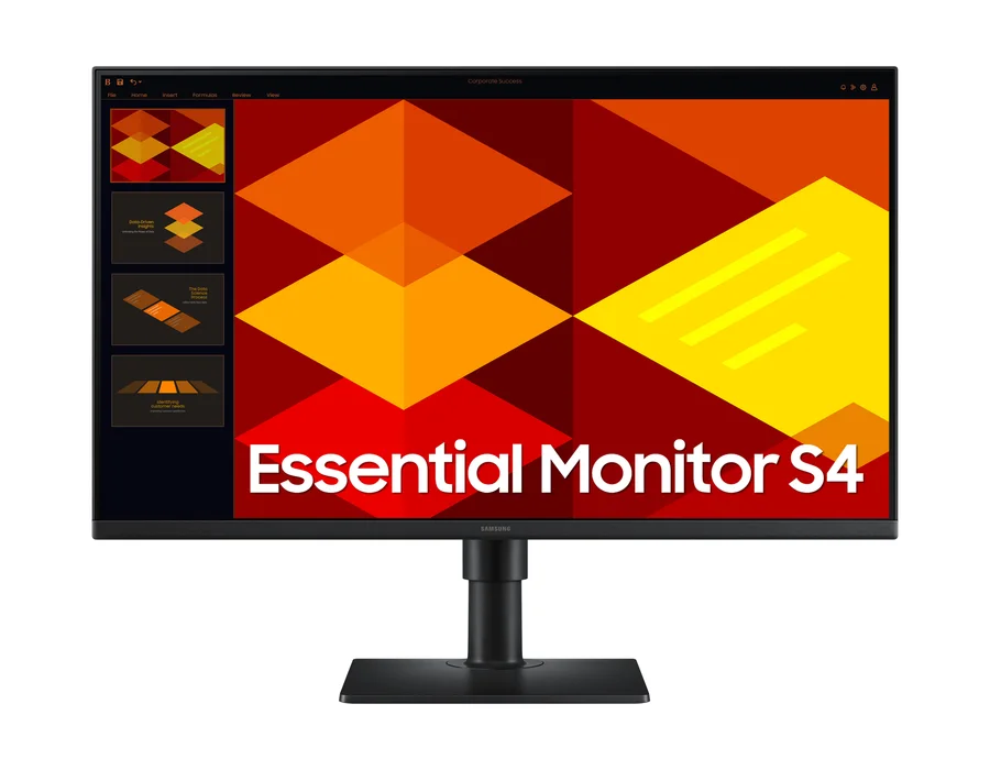 Samsung 68.6 cm (27) FHD IPS Monitor with 100 Hz refresh rate, height adjustable stand and borderless design – Black – LS27D400GAWXXL