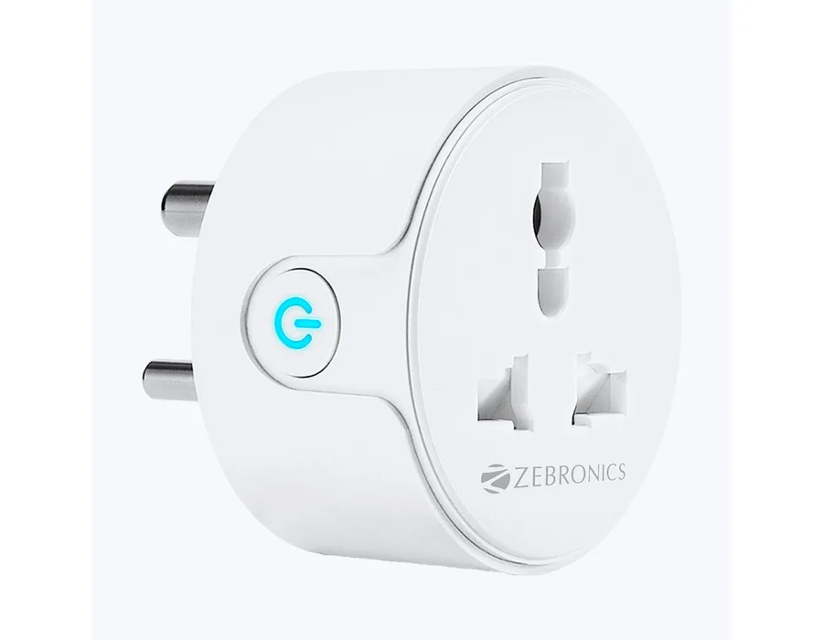 Zebronics SP110 (10A) Smart WiFi Plug (compatible with Google Assistant & Alexa)