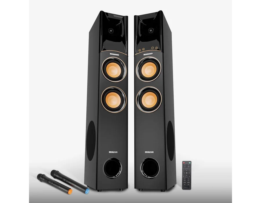 Zebronics Octave (340W) Tower Speaker with Dolby + Wireless Mics