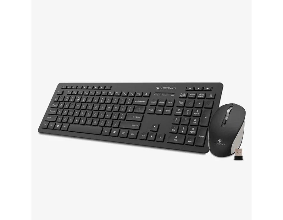 Zebronics Companion 500 Wireless Combo — Black