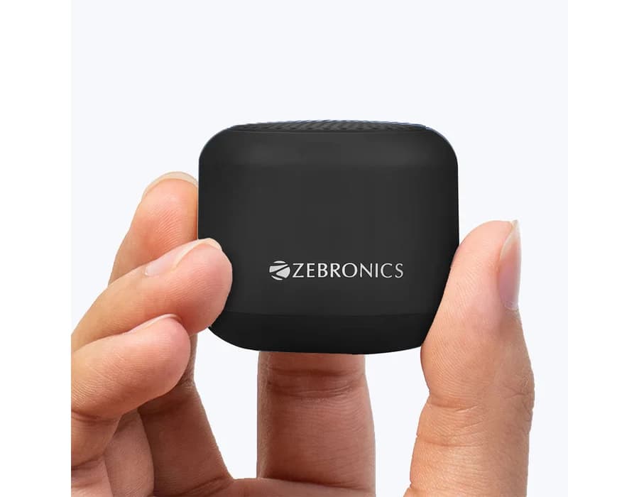 Zebronics Pixie Bluetooth Speaker (Tiny Size) — Black