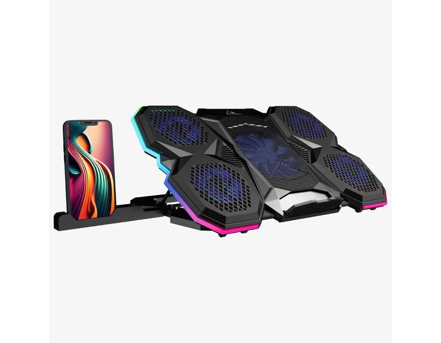 Zebronics NC8000 Laptop Cooling Pad with Mobile Holder