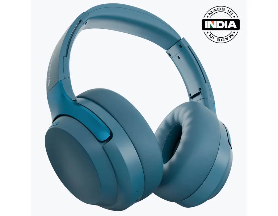 Zebronics Duke Plus Wireless Headphone (ANC) — Blue