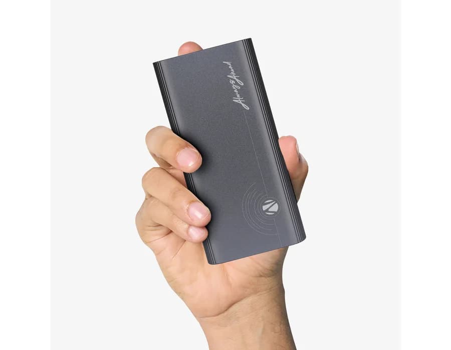 Zebronics EnergiPod 20R1 Power Bank 20000 mAh with 35W Fast Charging, Flight Friendly — Grey