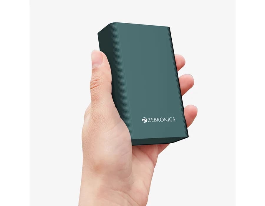 Zebronics EnergiTank 20MR1 20000 mAH Power Bank — Olive