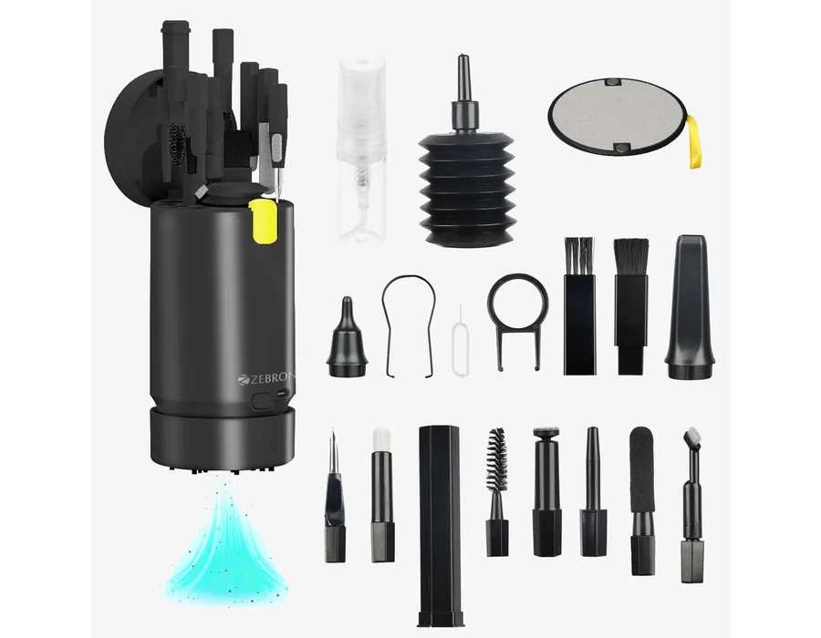 Zebronics CK500 21 in 1 Cleaning Kit for Phone, DSLR, Keyboard, Earbuds — Black