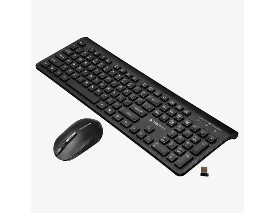 Zebronics Companion 130 Wireless Combo — Black