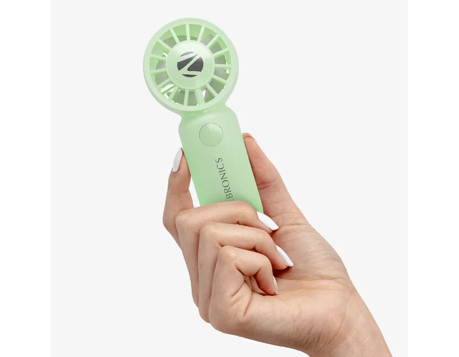 Zebronics Heat Buster 100 Portable Hand Fan — Green