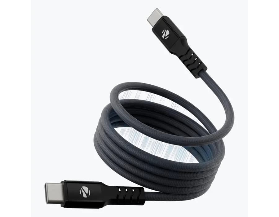 Zebronics WATTZ 60MCC1 Type C to Type C Braided Magnetic Cable — Blue