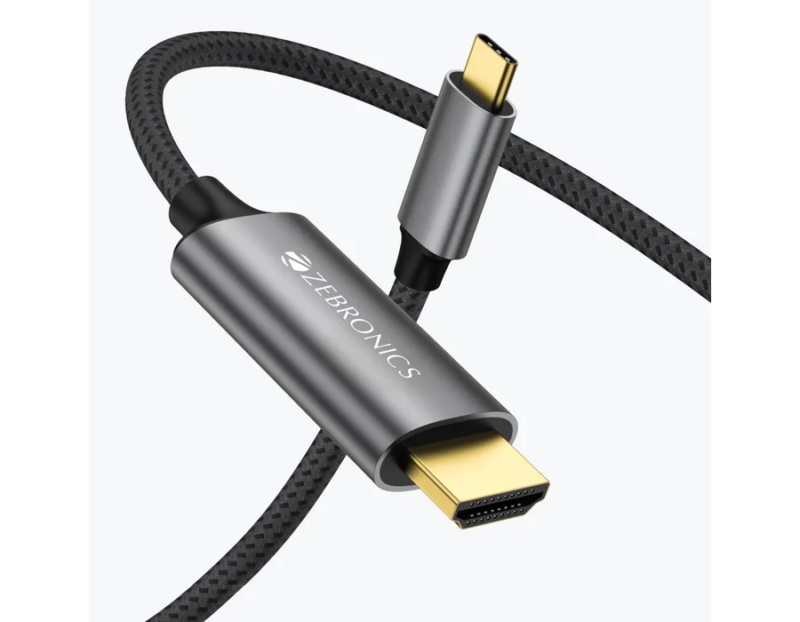 Zebronics CHA20 Type C to HDMI Cable — 1 Meter