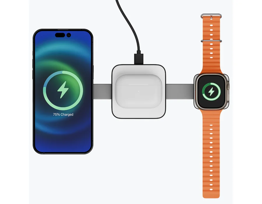 Zebronics Magboost 20 - 3 in 1 Wireless Charger — Black