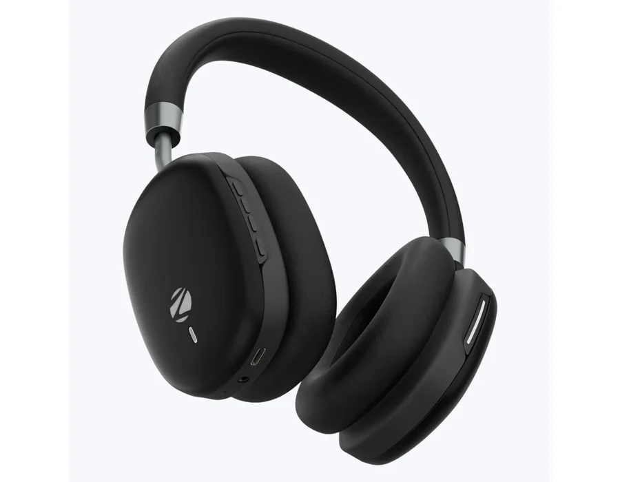 Zebronics Silencio 200T 48dB Hybrid ANC Headphones — Black