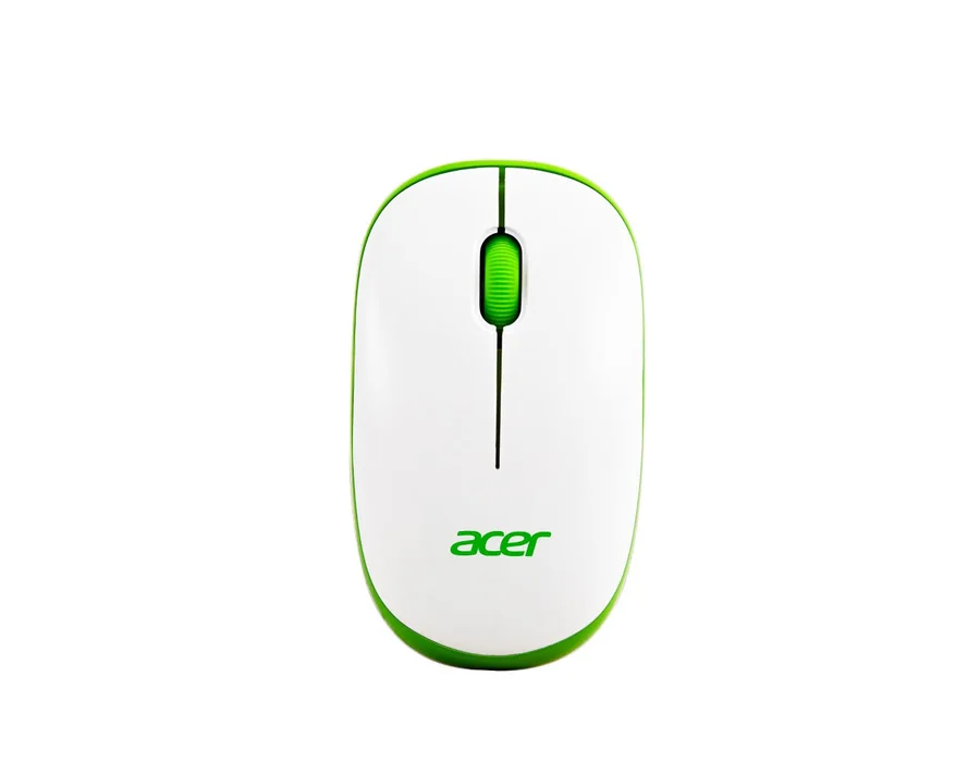 Acer Wireless Mouse (White and Green)