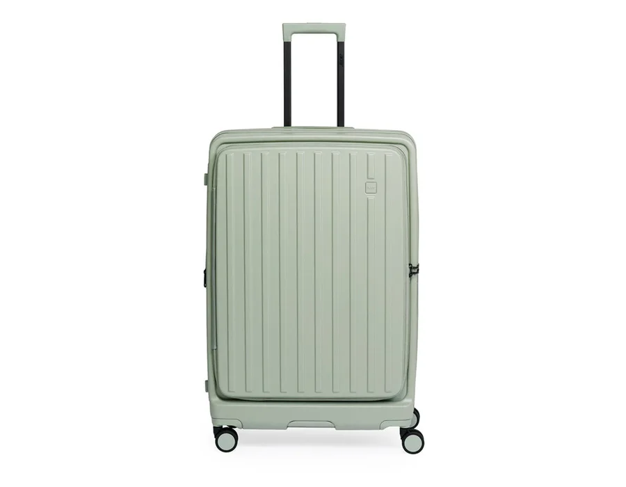 Acer Barcelona, 28 Inch (71.12 cm), Check-in Trolley Bag, 8 Wheels, 360 degree spin, capacity with expansion upto 100 liters, TSA lock, Top Open, Sega Green.