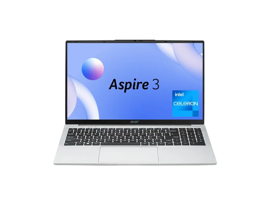 Acer Aspire 3, Intel Core Celeron N4500, Windows 11 Home + MS Office, 15.6" (39.62 cm) display, 12 GB RAM, 256 GB SSD, Pure Silver, A325-45, 1.5 kg Thin and Light Laptop