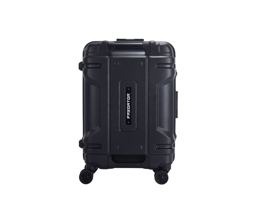 Acer Predator, 22 inch/ 55.88 cm, Check in Trolley Bag, 8 Wheels, 360 degree spin, capacity with expansion upto 54 liters, TSA lock, Mid Open, Black