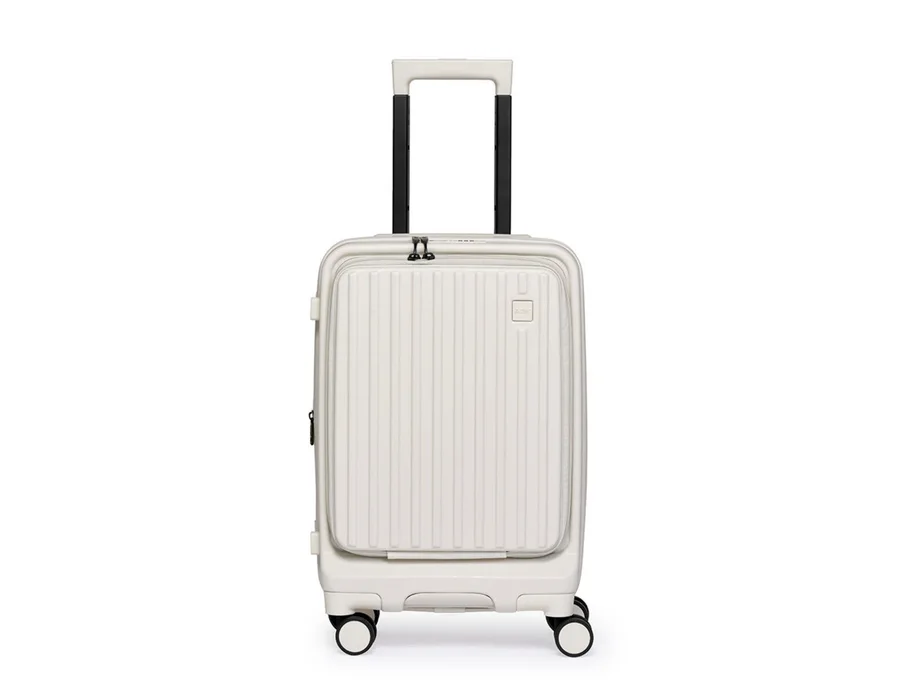 Acer Barcelona, 20 inch/ 50.8 cm, Cabin Trolley Bag , 8 Wheels, 360 degree spin, capacity with expansion upto 45 liters, TSA lock, Top Open, Quick access compartment, White
