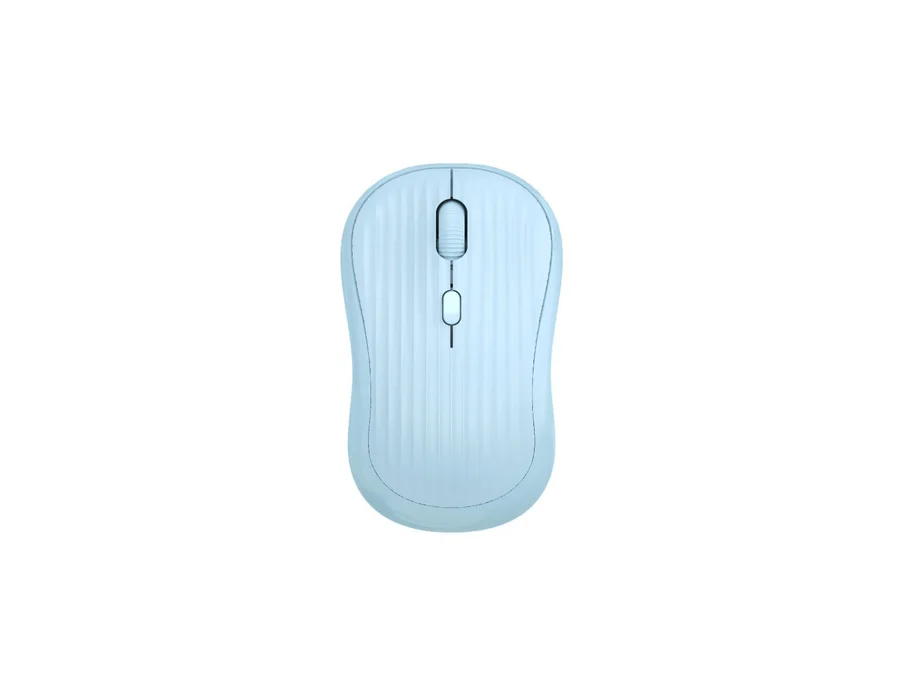 Acer Flow Silent Wireless Mouse | Bluetooth & 2.4GHz Dual Mode | 3-Level 1600 DPI | 500mAh Rechargeable Battery | Up to 1 Month Usage | Type-C Charging | 10m Range | Ambidextrous Design | Blue