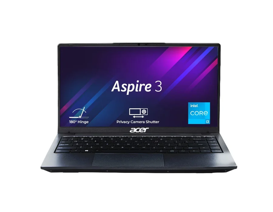 Acer Aspire 3, Intel Core i3-1305U processor, Windows 11 Home, 8 GB RAM, 512 GB SSD,14.0" inches (35.56 cm) display, Steel Gray, A324-53, 1.45 kg Thin and light Laptop.