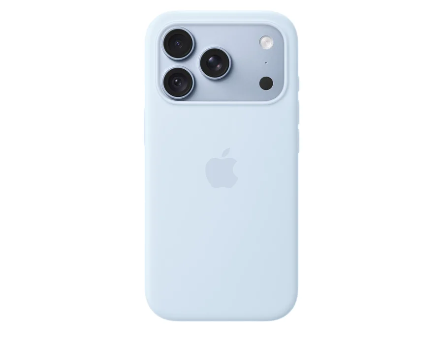 Apple iPhone 18 Pro Silicone Case with MagSafe – Crisp Blue