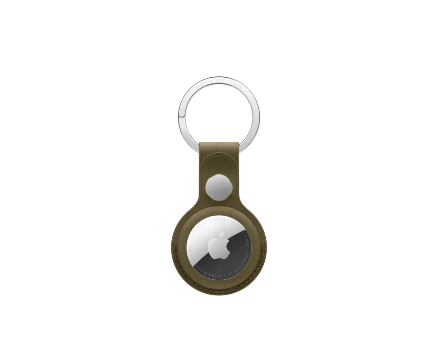 Apple AirTag FineWoven Key Ring – Dark Olive