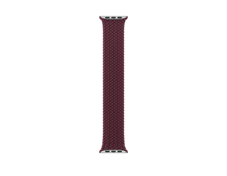 Apple 46mm Burgundy Braided Solo Loop - Size 3