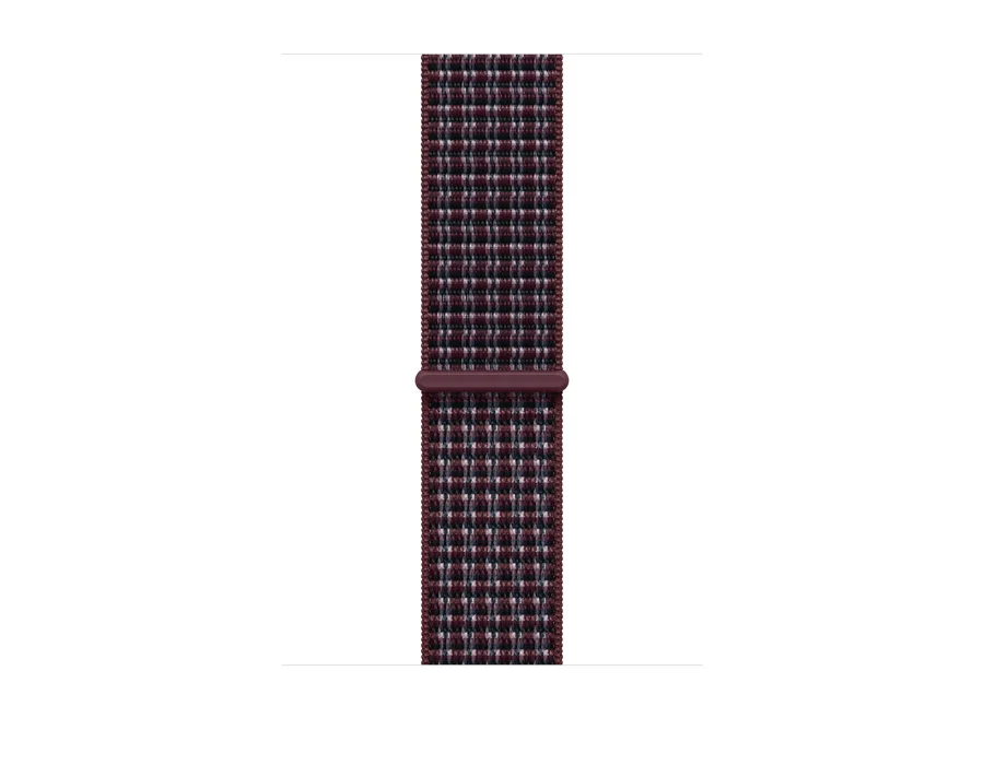 Apple 46mm Burgundy Plaid Sport Loop