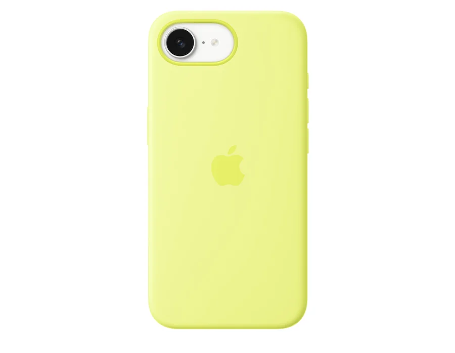 Apple iPhone 16e Silicone Case – Neon Yellow