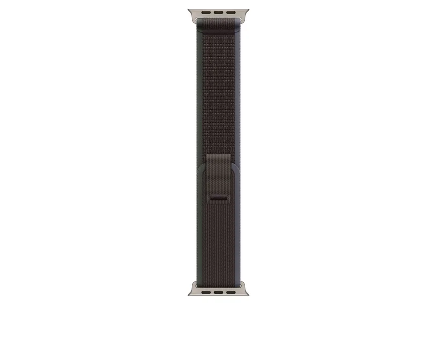 Apple 49mm Blue/Black Trail Loop - S/M - Natural Titanium Finish