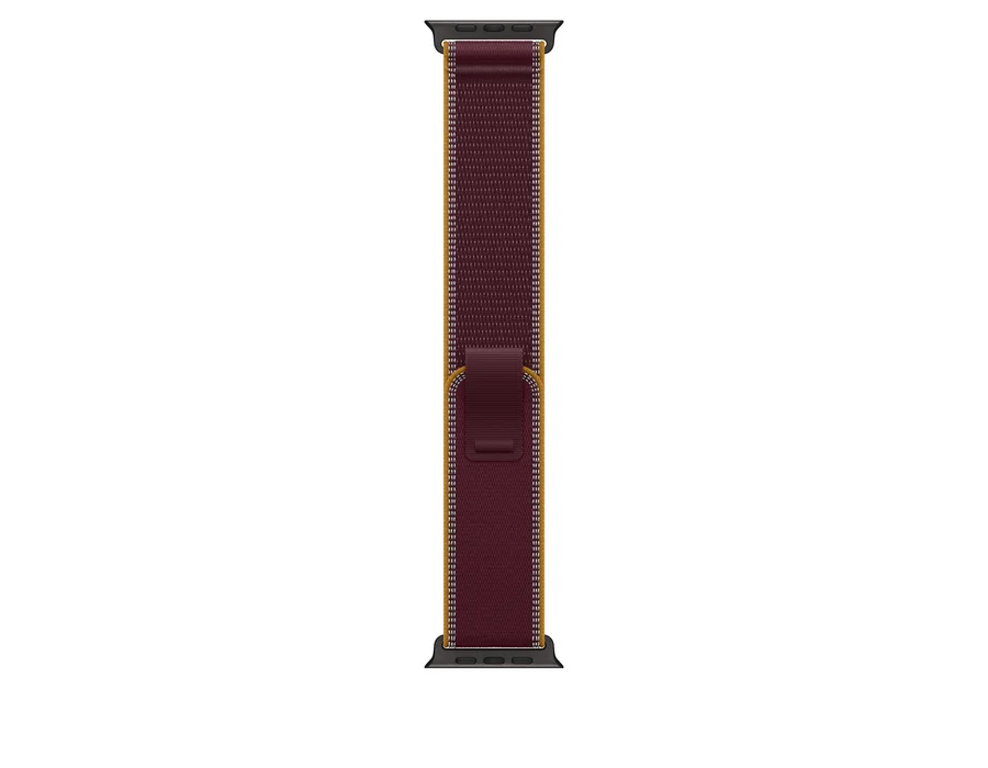 Apple 49mm Burgundy Trail Loop - M/L - Black Titanium Finish