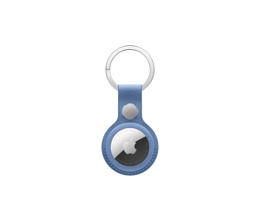 Apple AirTag FineWoven Key Ring – Wildflower Blue