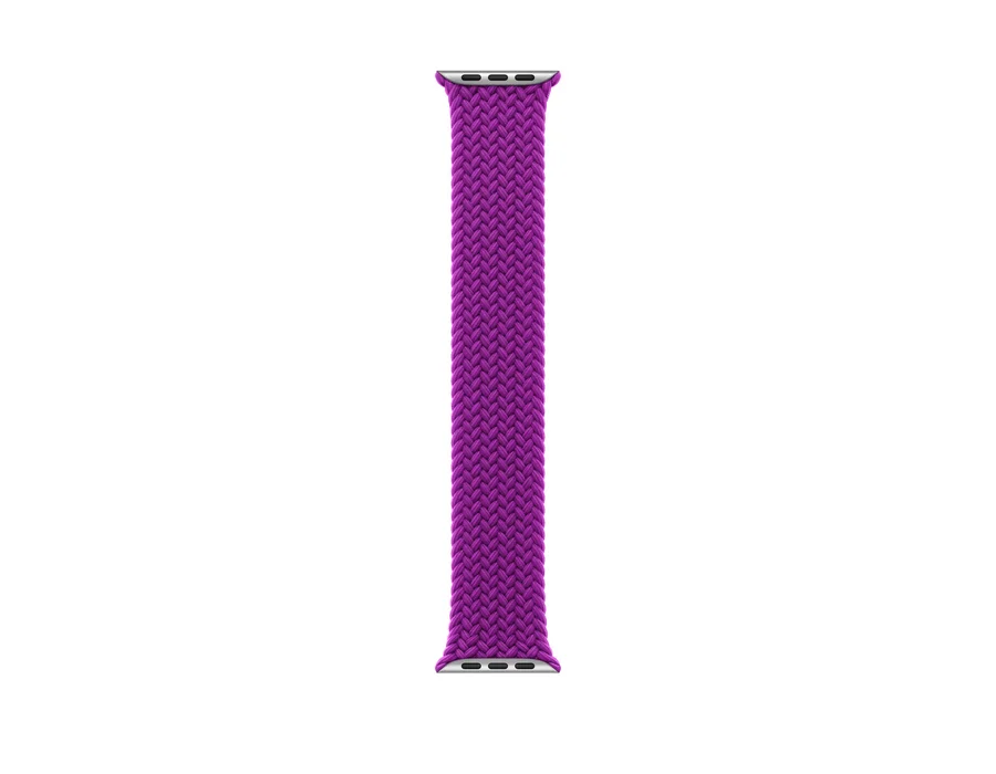 Apple 46mm Magenta Braided Solo Loop - Size 6