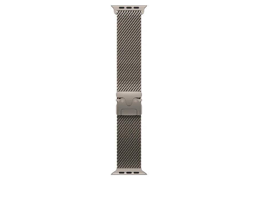 Apple 49mm Natural Titanium Milanese Loop - Medium