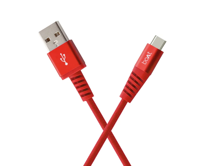 boAt Para-Armour Type-C Cable 1.5M — Red