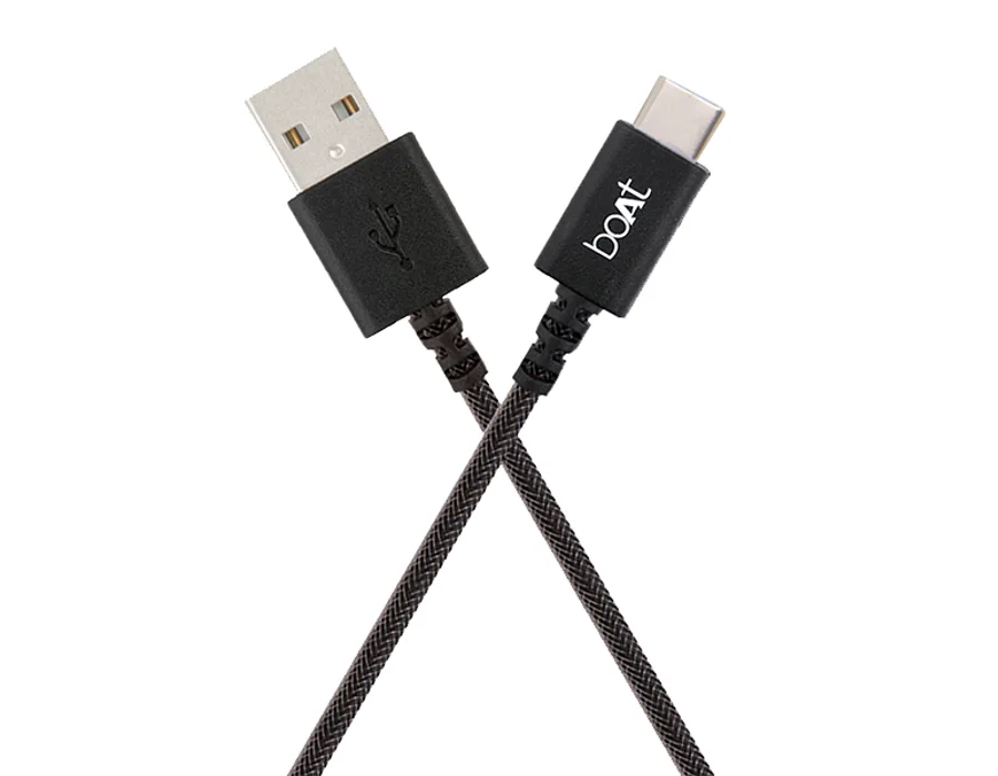boAt A400 USB Type C Data Cable — Black