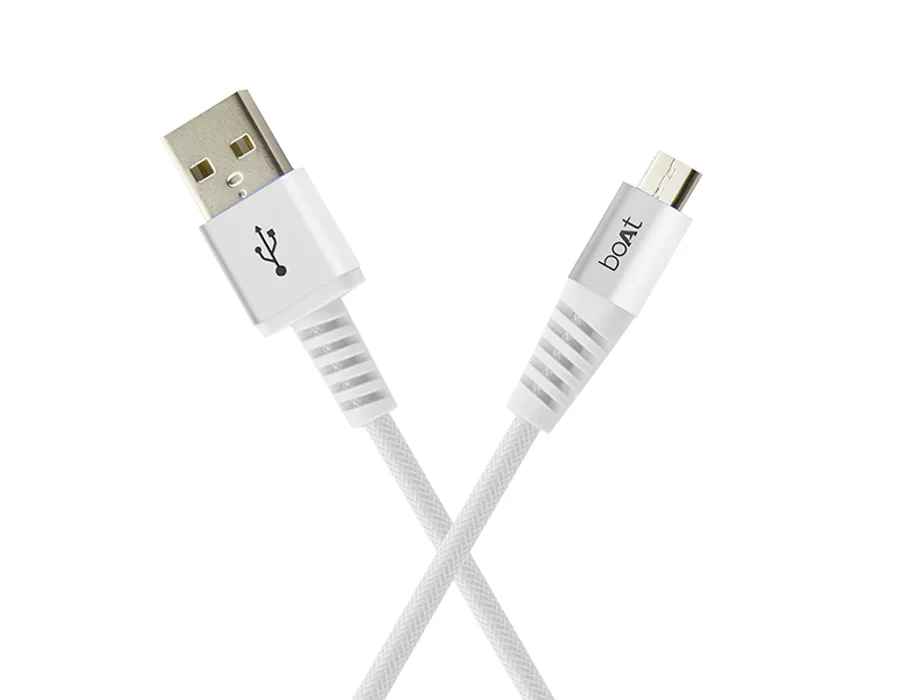 boAt Rugged V3 Micro USB 1.5 Meter — White
