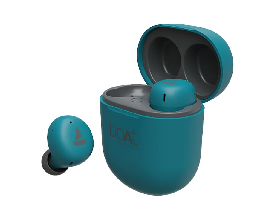 boAt Airdopes 381 — Teal Blue