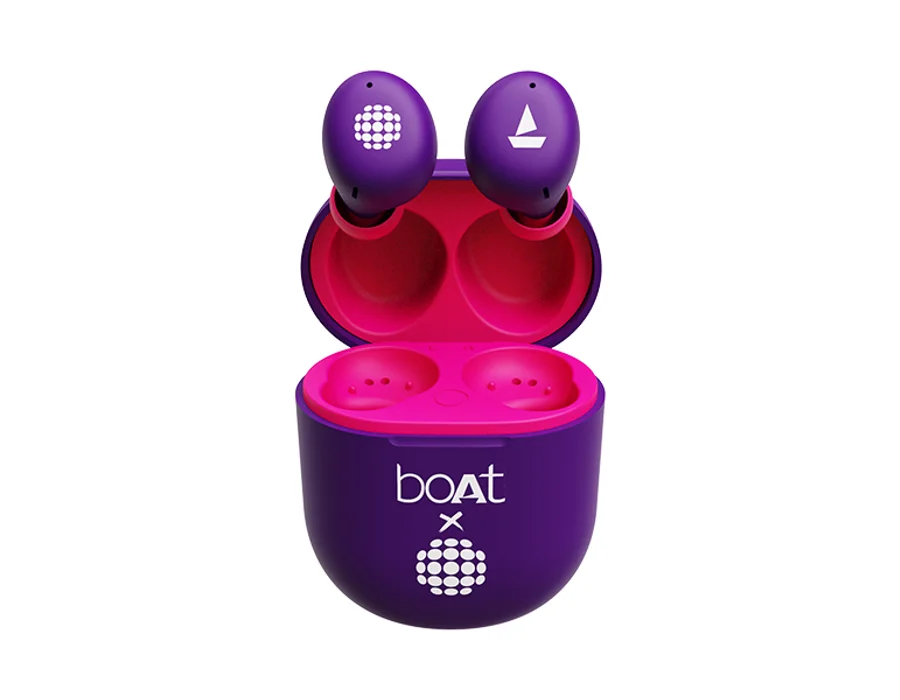 boAt Airdopes 383 Sunburn Edition — Techno Purple