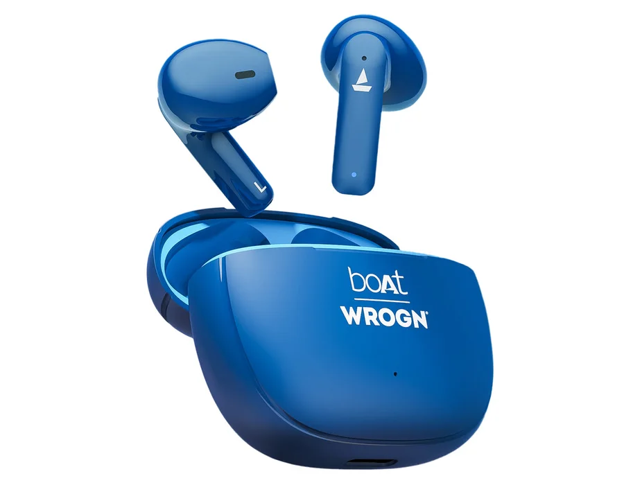 boAt Airdopes 118 Wrogn Edition — Sapphire Blue