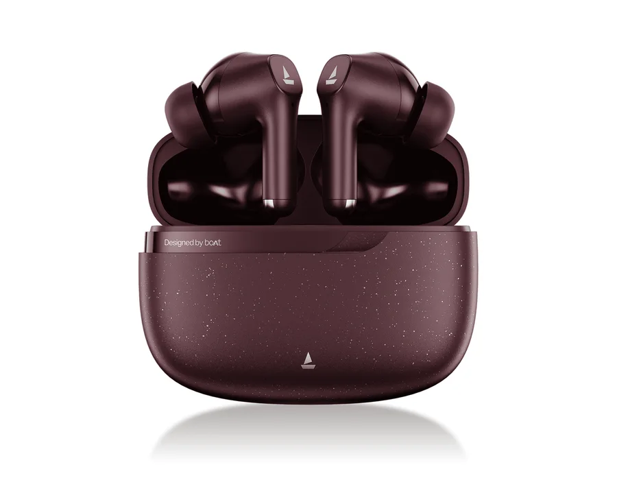 boAt Airdopes Prime Supreme — Merlot Red