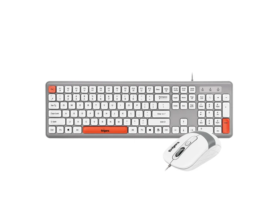 FINGERS Velvet Combo C4 – Rangeela Series — Pearl Grey + White