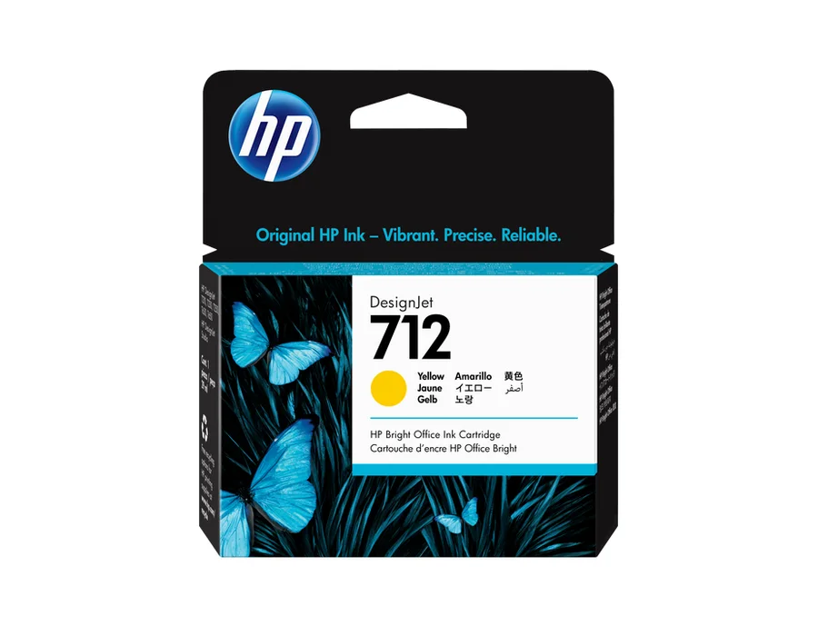 HP 712 29-ml Yellow DesignJet Ink Cartridge