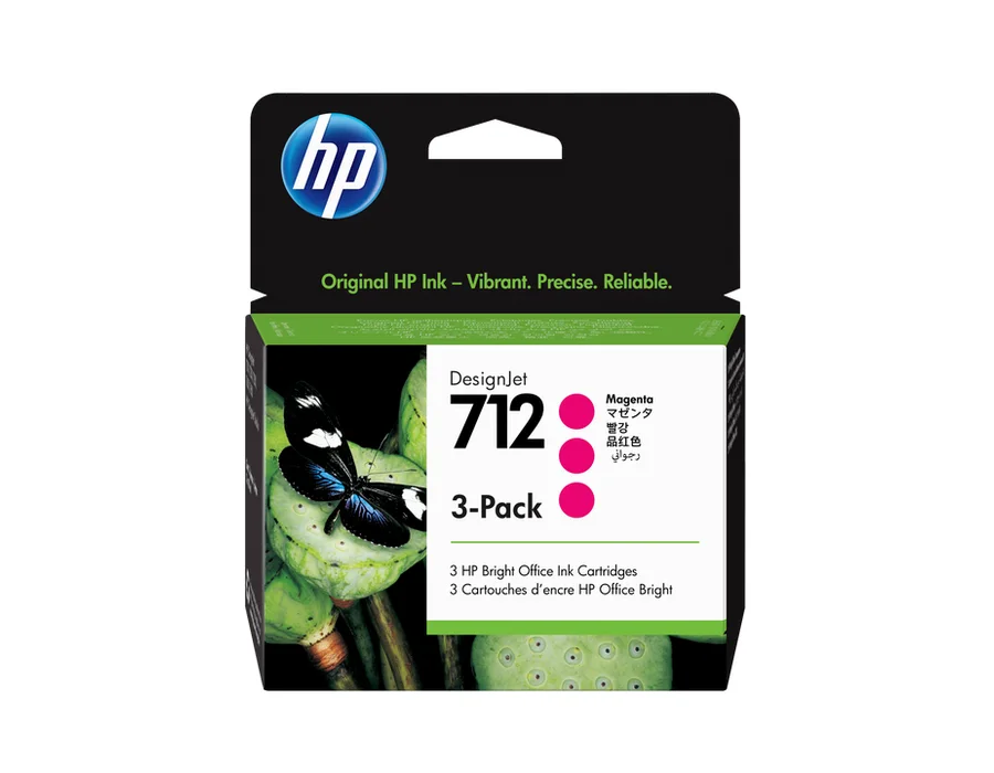 HP 712 3-pack 29-ml Magenta DesignJet Ink Cartridge