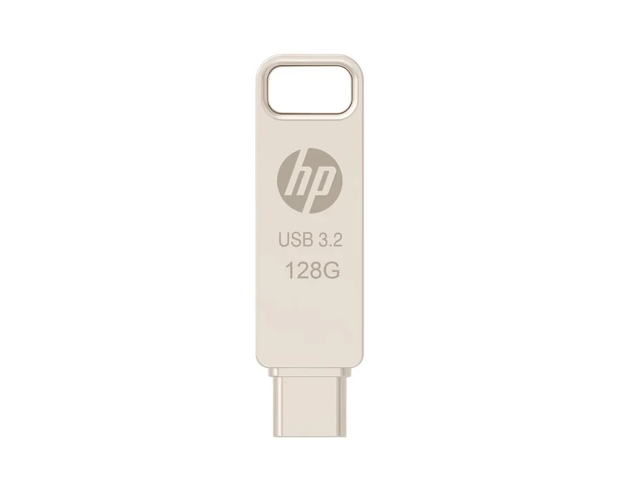 HP 886C 128GB OTG FLASH DRIVE 3.2 GOLD PENDRIVE