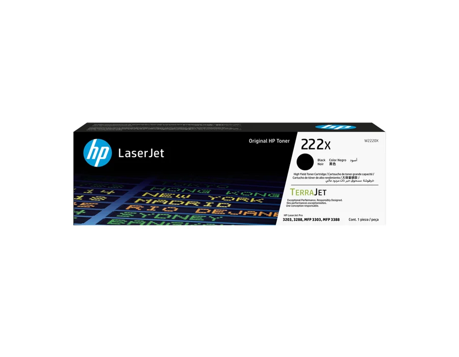 HP 222X High Yield Black Original LaserJet Toner Cartridge