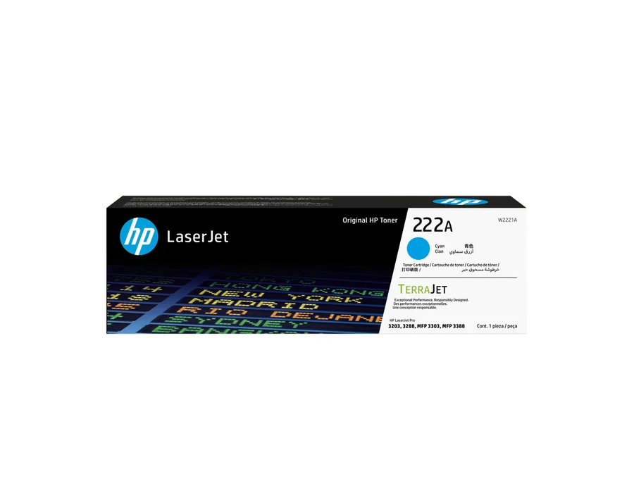 HP 222A Cyan Original LaserJet Toner Cartridge