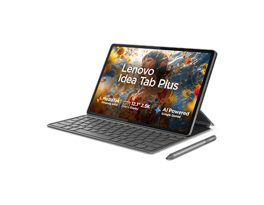 Lenovo Idea Tab Plus 30.73 cms (12.1) 8 GB 256 GB 5G + Pen + Folio Keyboard - Luna Grey