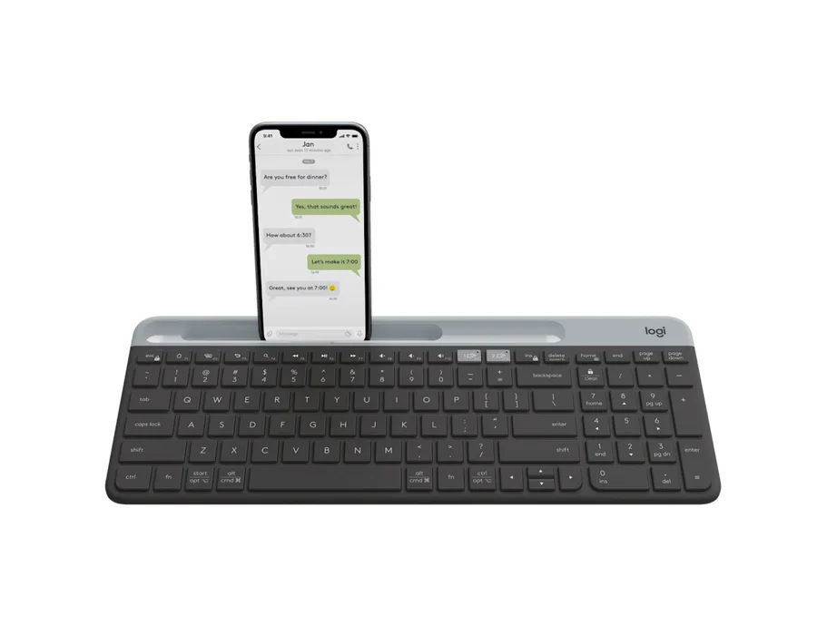 Logitech K580 Slim Multi-Device Wireless Keyboard - Graphite - English US (QWERTY)